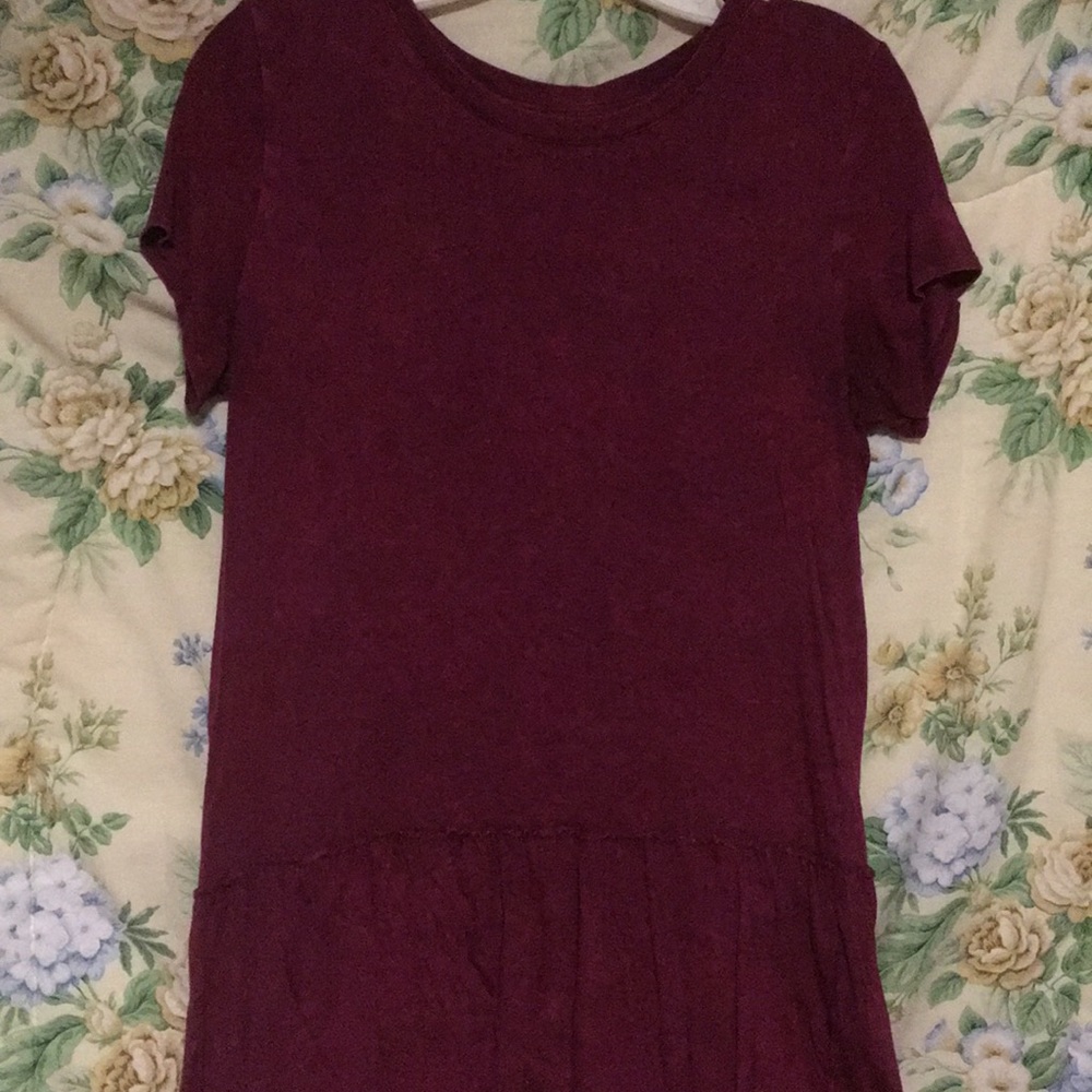 Maron ruffle shirt